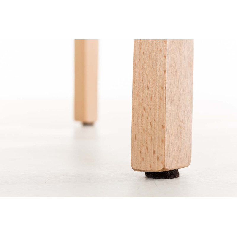 Hover natura barstol med høj ryg og 4-benet bøgetræ ramme