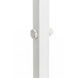 Halvpavillon i jern med bænk pulverlakeret til klatreplanter