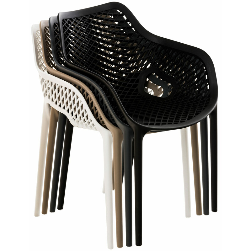 Air XL sammenklappelig stol med ergonomisk ryg UV‑bestandig stabelbar