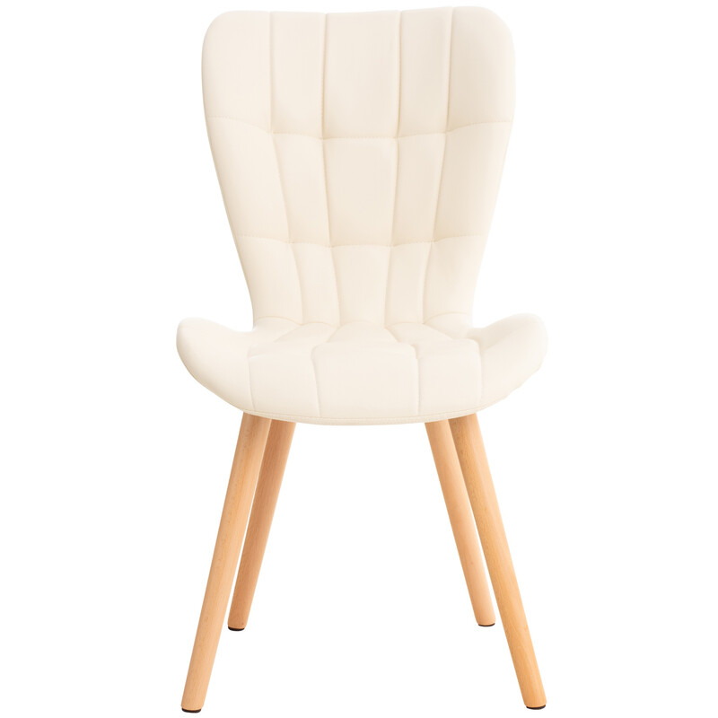 Elda spisestol med kunstlæder og træramme 88 cm