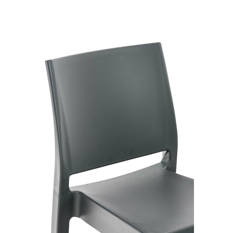 Maya barstol med høj ryg stabelbar udendørs 75 cm sædehøjde