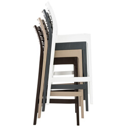 Ares stabelbar barstol indendørs udendørs glasfiberforstærket polypropylen