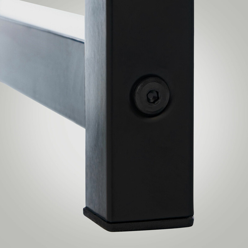 Elegant opbevaringsstativ til drikkekasser i rustfrit stål 2‑6 kasser