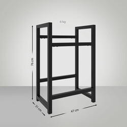 Elegant opbevaringsstativ til drikkekasser i rustfrit stål 2‑6 kasser