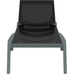 Pacific justerbar solstol med skjulte hjul UV‑bestandig komfortabel