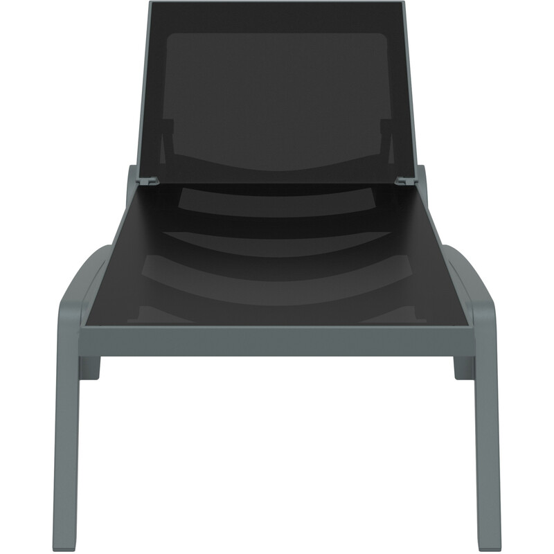 Pacific justerbar solstol med skjulte hjul UV‑bestandig komfortabel