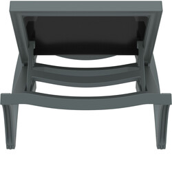 Pacific justerbar solstol med skjulte hjul UV‑bestandig komfortabel