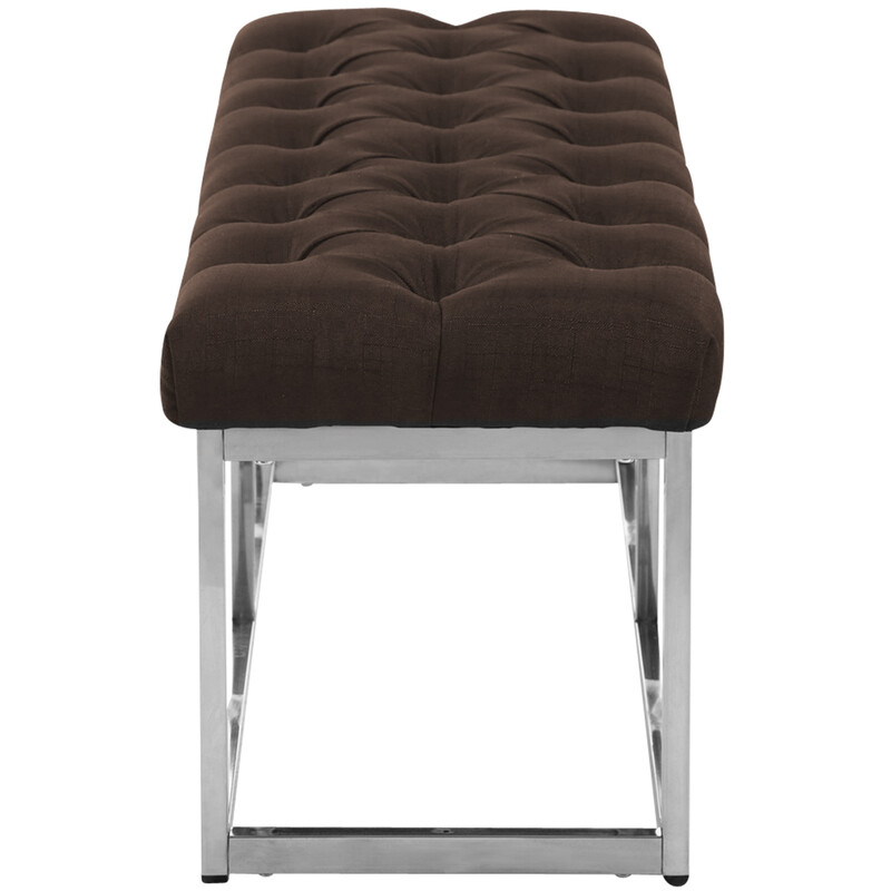 Stilfuld Amun-bænk med stofbetræk til moderne hjem