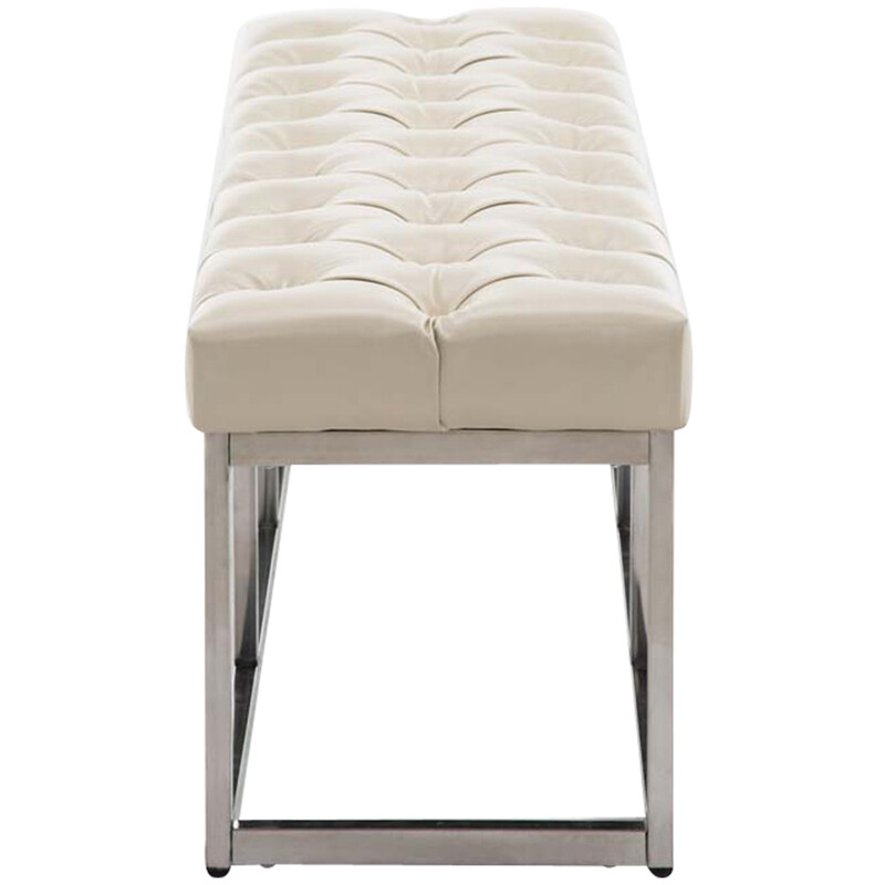 Amun-bænk med kunstlæder moderne og robust 100-150 cm bred