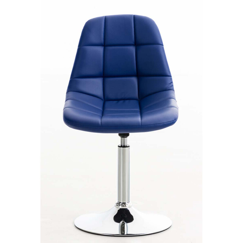 Emil roterende ergonomisk kunstlæderstol med komfortabel 360-graders kromfod