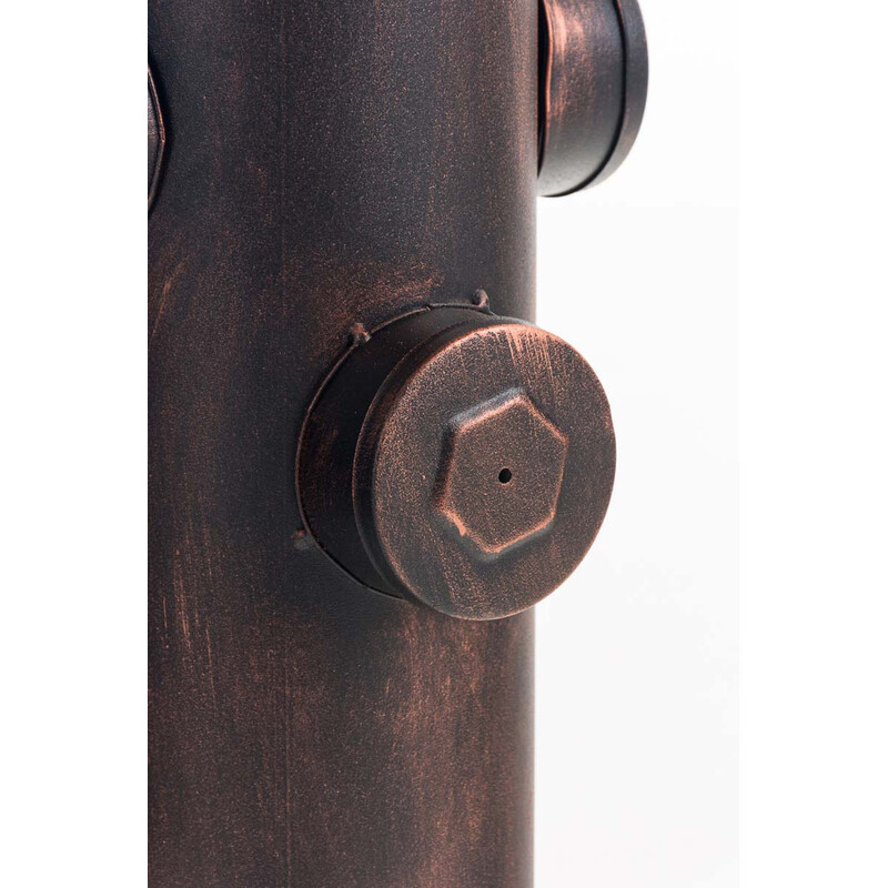 Ruhr-seisomapöytä industrielt højdejusterbart ståbord med fyrretræsplade pulvermalet metalramme