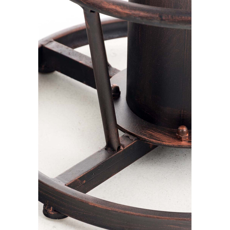 Ruhr-seisomapöytä industrielt højdejusterbart ståbord med fyrretræsplade pulvermalet metalramme