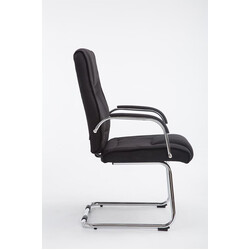 Ergonomisk frit bevægelig gæstestol i høj kvalitet stof 180 kg