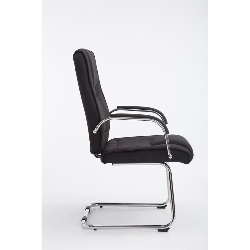 Ergonomisk frit bevægelig gæstestol i høj kvalitet stof 180 kg