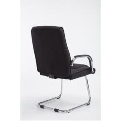 Ergonomisk frit bevægelig gæstestol i høj kvalitet stof 180 kg