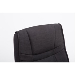 Ergonomisk frit bevægelig gæstestol i høj kvalitet stof 180 kg