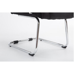 Ergonomisk frit bevægelig gæstestol i høj kvalitet stof 180 kg