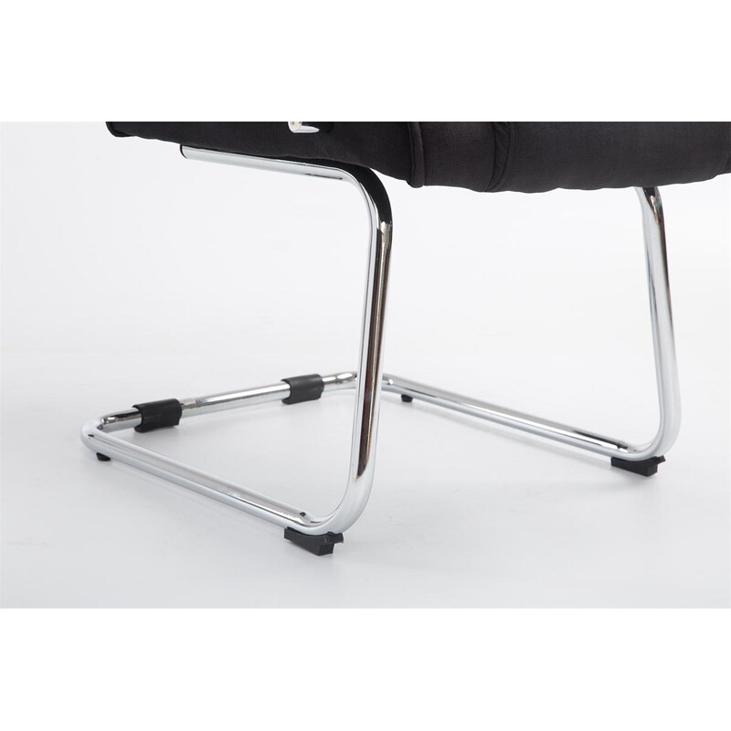 Ergonomisk frit bevægelig gæstestol i høj kvalitet stof 180 kg