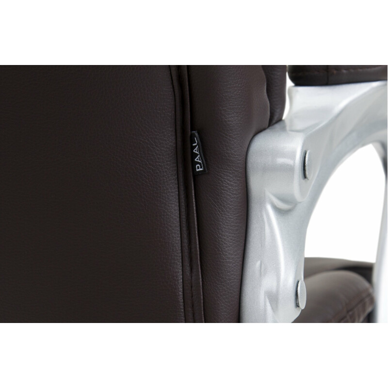 Ergonomisk kontorstol i kunstlæder med vippefunktion justerbar højde og 360° drejning