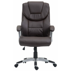 Ergonomisk kontorstol i kunstlæder med vippefunktion justerbar højde og 360° drejning