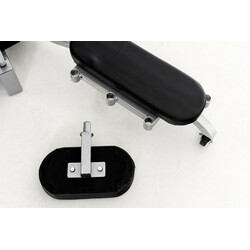 Justerbart spagatapparat med trinløs drejemekanisme polstret sæde og justerbar ryglænke