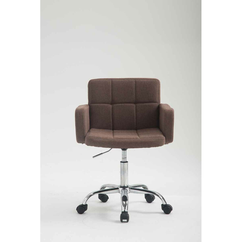 Los Angeles arbejdsstol med stof justerbar højde og 5 hjul