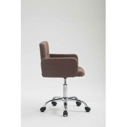 Los Angeles arbejdsstol med stof justerbar højde og 5 hjul