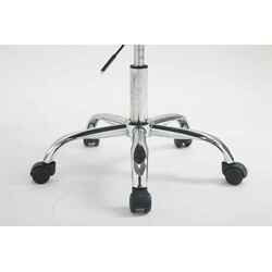 Los Angeles arbejdsstol med stof justerbar højde og 5 hjul