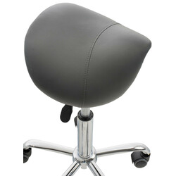 Ergonomisk sadelstol på hjul med justerbar højde til arbejde og hjem