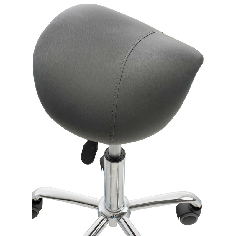 Ergonomisk sadelstol på hjul med justerbar højde til arbejde og hjem