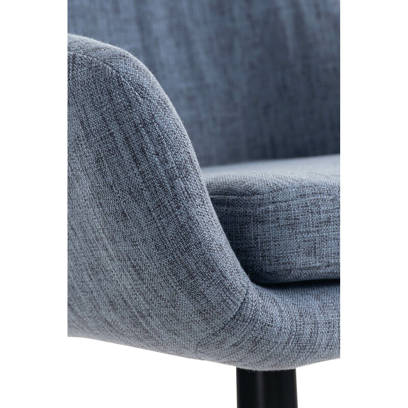 Grant moderne stofbetrukket barstol med fyrretræs firepunkts ben