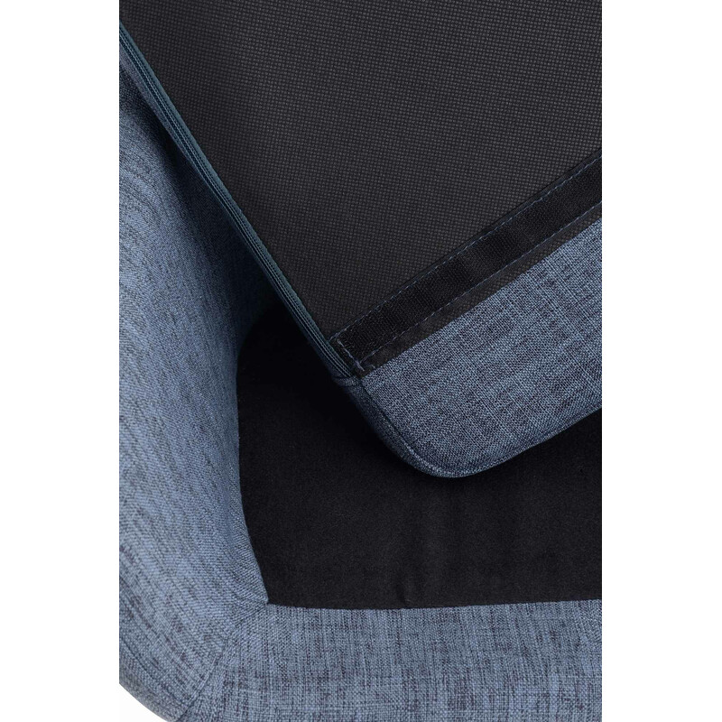 Grant moderne stofbetrukket barstol med fyrretræs firepunkts ben