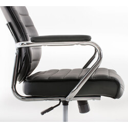 Ergonomisk kontorstol med justerbar højde vippefunktion og kunstlæder