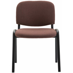 Ken stabelbar besøgsstol med polstret sæde og rygstøtte