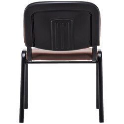 Ken stabelbar besøgsstol med polstret sæde og rygstøtte