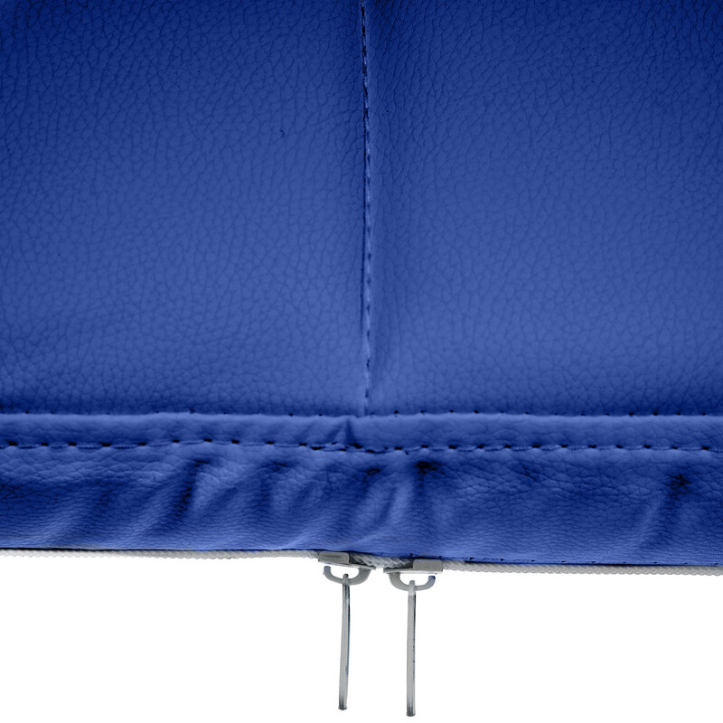 Canada besøgsstol luksuriøs polstret kunstlæder med sort metalramme