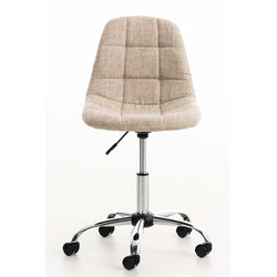 Emil ergonomisk kontorstol i stof med justerbar højde og fem hjul