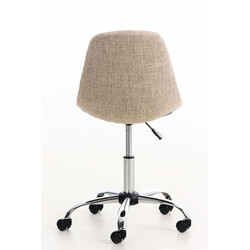 Emil ergonomisk kontorstol i stof med justerbar højde og fem hjul