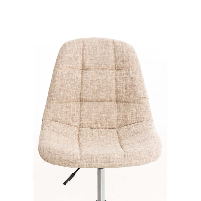 Emil ergonomisk kontorstol i stof med justerbar højde og fem hjul