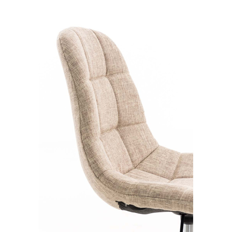 Emil ergonomisk kontorstol i stof med justerbar højde og fem hjul