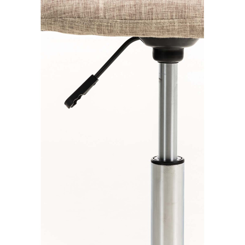 Emil ergonomisk kontorstol i stof med justerbar højde og fem hjul