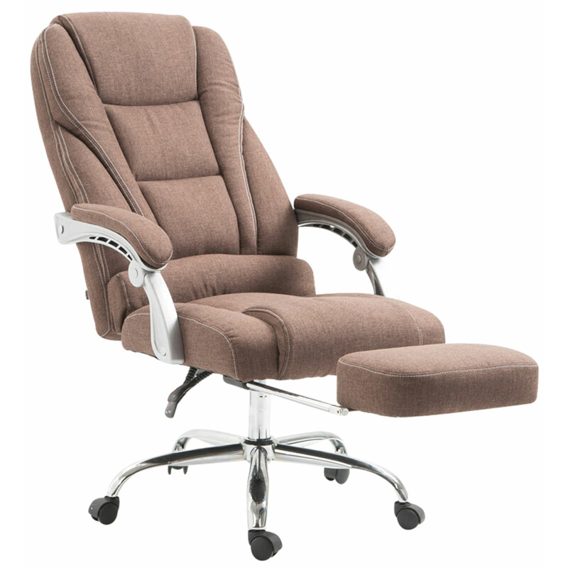 Ergonomisk kontorstol med justerbar fodstøtte justerbart ryglæn og fem hjul