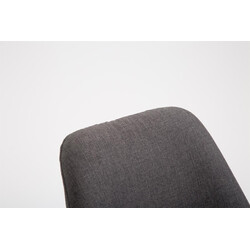 Stilfuld barstol med egetræ ramme polstret sæde og metalfodstøtte