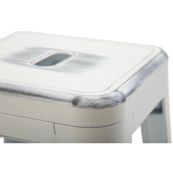 Joshua V2 industriel barstol i pulverlakkeret metal stabelbar 136 kg