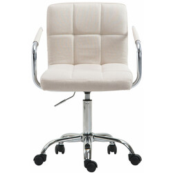 Moderne ergonomisk kontorstol med justerbar højde armlæn og kromramme