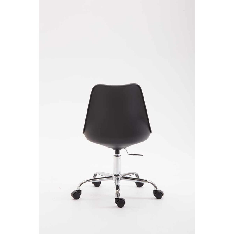 Moderne justerbar kontorstol med kunstlæder hjul metalramme og ryglæn