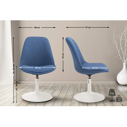 Maverick spisebordstol med stofbetræk justerbar højde 43-48 cm