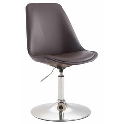 Maverick justerbar roterende kunstlæderstol med metalstel moderne design