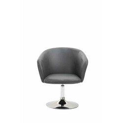 Moderne roterende lænestol i kunstlæder med stilfuldt design og komfort