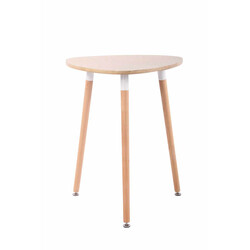 Trekantet køkkenbord med MDF-bordplade fyrretræsben og justerbare gulvbeskyttere